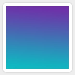 Ombre Gradient Purple Blue Torquoise Pallette Blend Sticker